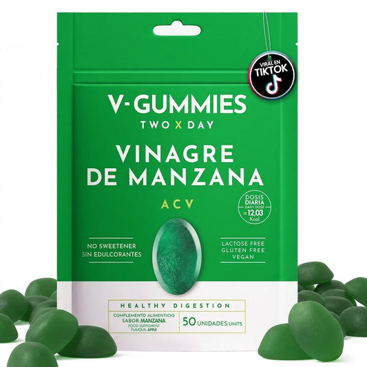 V - Gummies: Vinagre de manzana, vitamina C y pectina